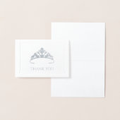 Dorée Mini carte Silver Foil Tiara (Affichage)