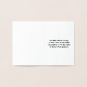 Dorée Minimal, Simple "Merci Beaucoup !" Carte (Intérieur)