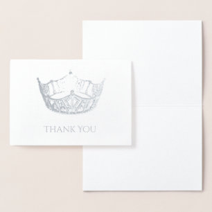 Dorée Miss America Style Foil Carte de remerciements