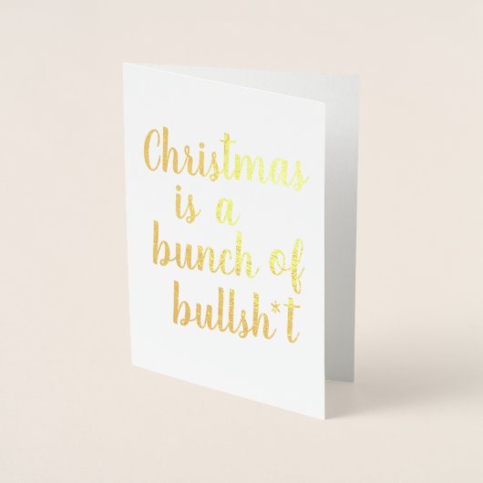 Dorée Noël est Bull - carte typographique (Devant)