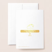 Dorée Noël est Bull - carte typographique (Derrière avec enveloppe)