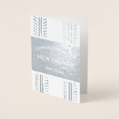 Dorée Nouvelle carte Félicitations Foil Treads Driver Ti (Devant)