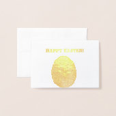 Dorée "OEufs de Pâques" Carte de Pâques (Devant avec enveloppe)