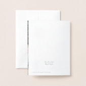 Dorée Oh Deer, c'est le Carte photo Foil de Noël (Derrière avec enveloppe)