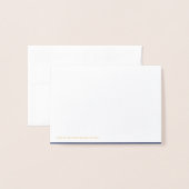 Dorée Penser à votre carte Foil (Derrière avec enveloppe)