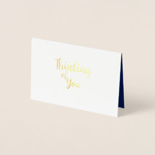 Dorée Penser à votre carte Foil