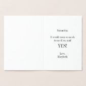 Dorée Seras-Tu Ma Carte Jr Bridesmaid Gold Foil (Intérieur)