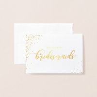 Serez-Vous Ma Carte D'Éclaireur Script Gold Foil