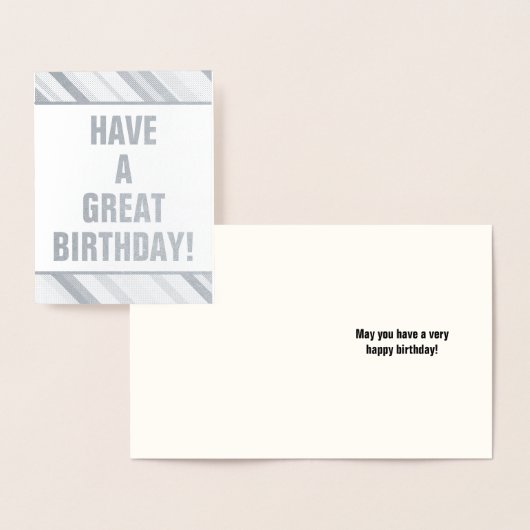 Dorée Simple, Humble "AVEZ UNE GRANDE Carte D'ANNIVERSAI (Affichage)