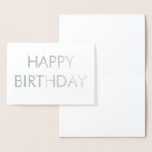 Dorée SIMPLE SIMPLE TEXTE MINIMAL CARTE de jour de naiss (Affichage)