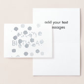 Dorée SIMPLE SIMPLE TEXTE MINIMAL CARTE de jour de naiss (Affichage)
