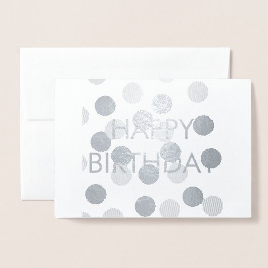 Dorée SIMPLE SIMPLE TEXTE MINIMAL CARTE de jour de naiss (Devant avec enveloppe)
