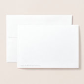 Dorée SIMPLE SIMPLE TEXTE MINIMAL CARTE de jour de naiss (Derrière avec enveloppe)