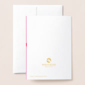 Dorée Suivez votre carte Heart Foil (Derrière avec enveloppe)