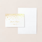 Dorée Table de points Confetti Gold Foil Place Carte d'e (Affichage)
