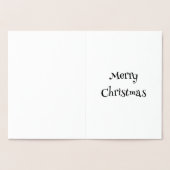 Dorée Twinkle Tree - Carte de voeux Foil (Intérieur)