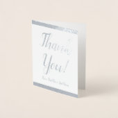 Dorée Un "Merci" élégant et respectable ! Carte (Devant)