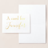 Dorée Une carte pour un être cher (Affichage)