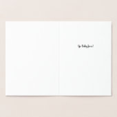 Dorée "Une nuit silencieuse avec un nouveau-né ?" Carte (Intérieur)