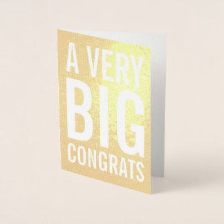 Dorée Une très grande carte Gold Foil