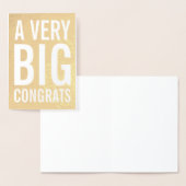 Dorée Une très grande carte Gold Foil (Affichage)