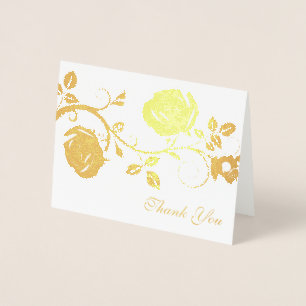 Dorée Vin carte de remerciements-Rose