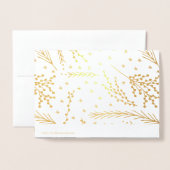Dorée Votre Propre Carte de voeux Gold Foil (Derrière avec enveloppe)