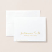 Dorée Vous avez cette carte d'encouragement (Derrière avec enveloppe)