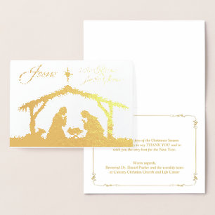 Dorée VRAI or Foil Jésus est la raison de la carte de la
