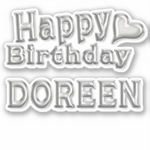 Doreen Happy Birthday Autocollants