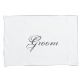 D'oreillers Élégante housse de coussin de mariage blanc pour m (devant-Droit)