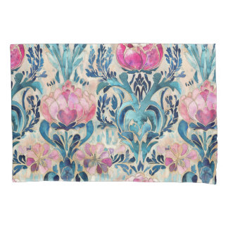 D'oreillers Housse de couette rose florale Art Nouveau