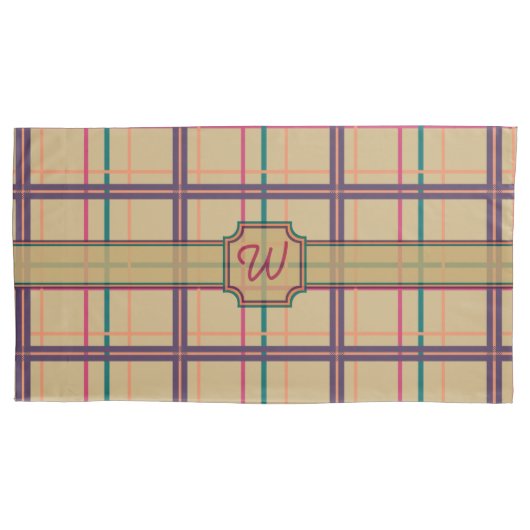 D'oreillers Housse de Coussin à Carreaux d'Été (devant)