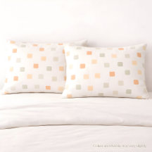 Housse de coussin à motif grille Soft Boho