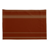 D'oreillers Housse de coussin à motif rayé marron (Dos-Droit)