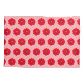 D'oreillers Housse de coussin à motif sans couture de fleur ro (Dos)