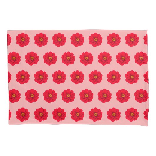 D'oreillers Housse de coussin à motif sans couture de fleur ro (devant)