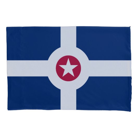 D'oreillers Housse de coussin avec le drapeau d'Indianapolis, (devant)