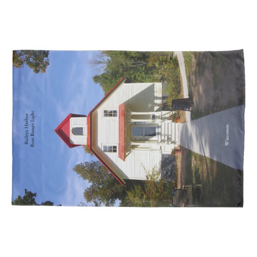 D'oreillers Housse de coussin Baileys Harbor Rear Range Light (Dos)