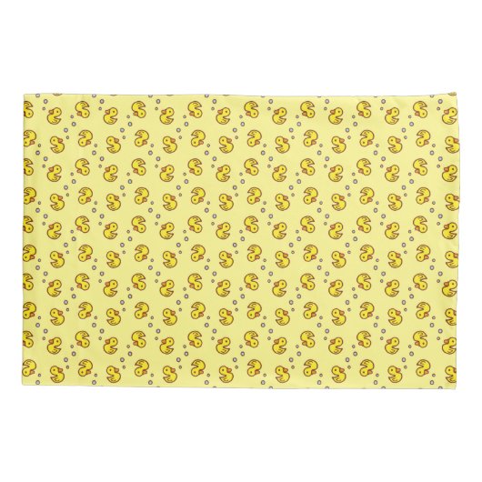 D'oreillers Housse de coussin canards jaunes (Dos)
