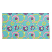 D'oreillers Housse de coussin Cercles Bleus Funky (Dos)