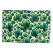 D'oreillers Housse de coussin Chanceuse Shamrock Saint-Patrick (Dos-gauche)