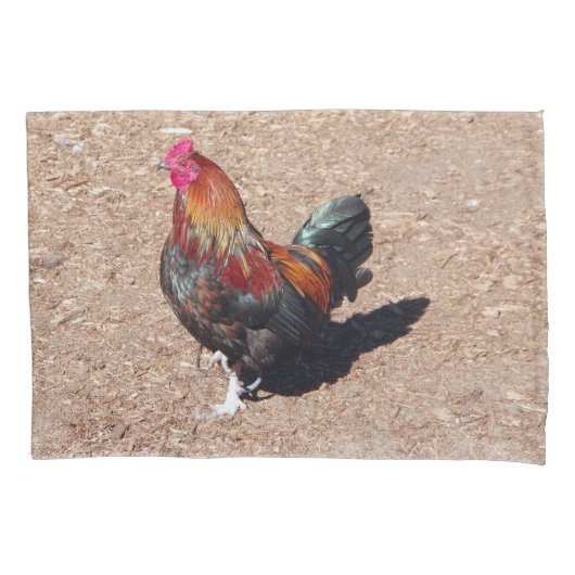 D'oreillers Housse de coussin Coq en or (devant)