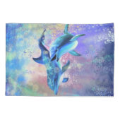 D'oreillers Housse de coussin Couple Dauphin (Dos)