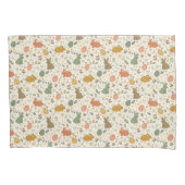 D'oreillers Housse de coussin de lapins de printemps dessinés (devant)