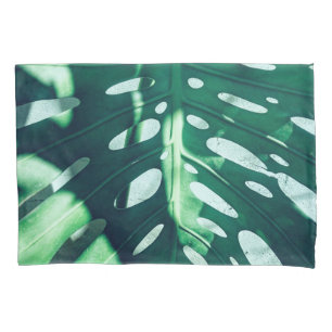 D'oreillers Housse de coussin feuille de palmier verte élégant