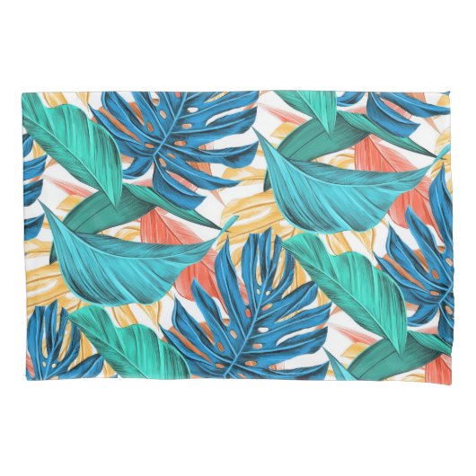 D'oreillers Housse de coussin Feuilles Tropicales (devant)