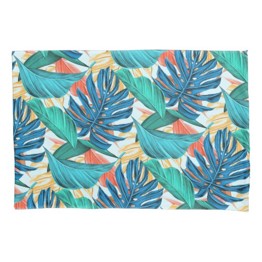 D'oreillers Housse de coussin Feuilles Tropicales (devant)