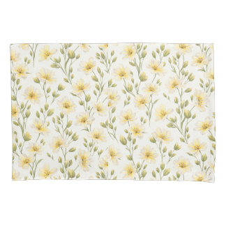 D'oreillers Housse de coussin florale peinte à la main
