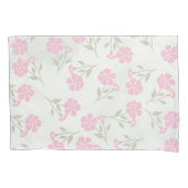 D'oreillers Housse de coussin florale rose tendre (devant)